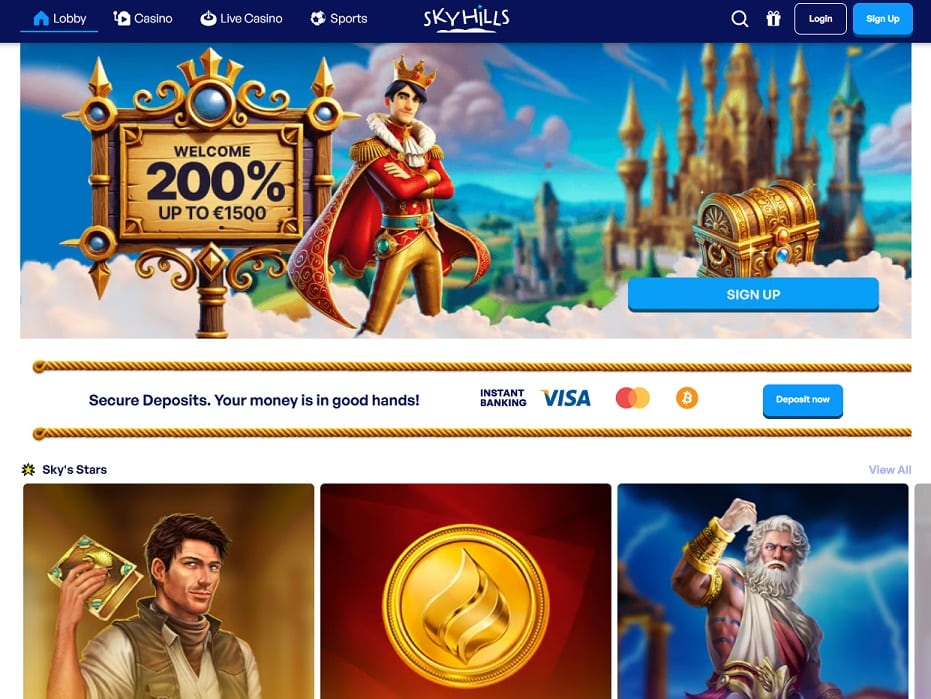 verified high roller bonus from SkyHills Casino