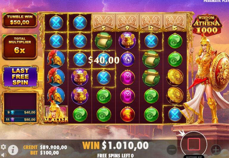 Wisdom of Athena 1000 free spins