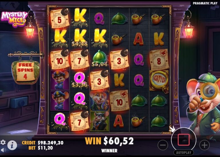 mystery mice free spins