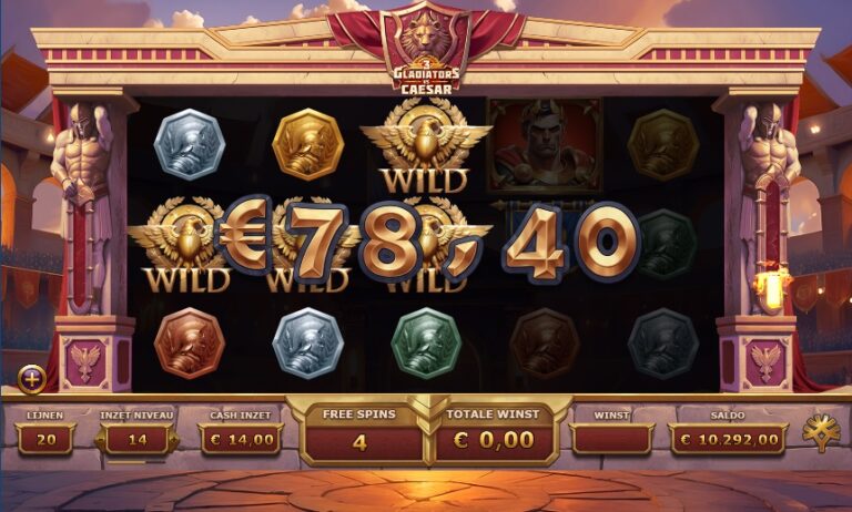 3 gladiators vs caesar free spins