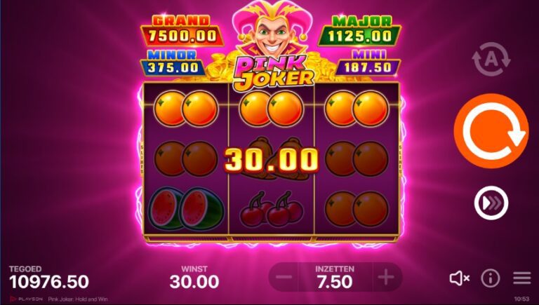 pink joker gokkast
