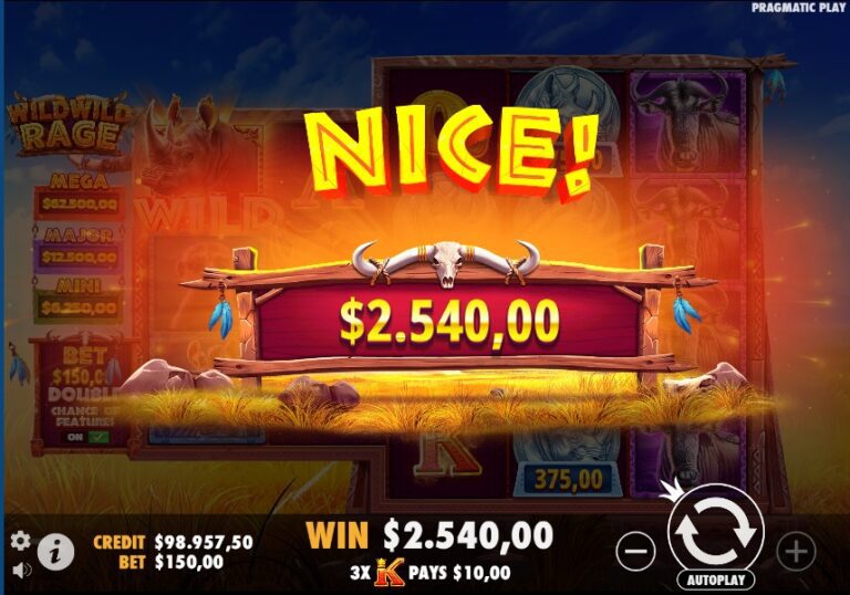 wild wild rage big win