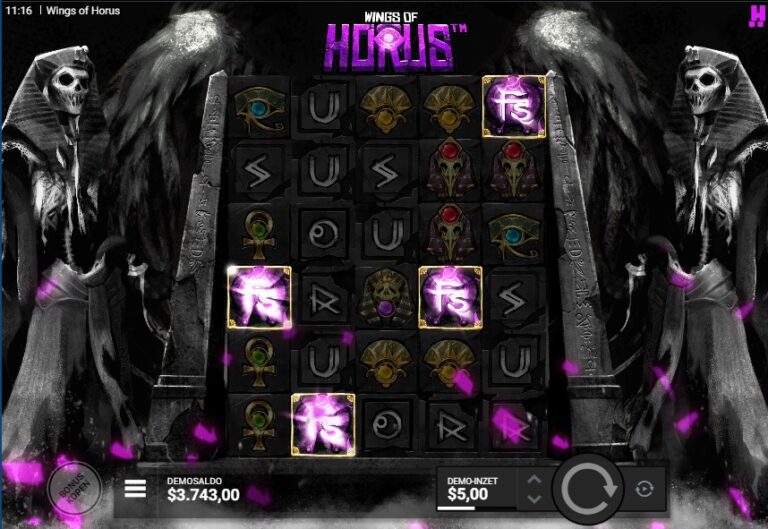 wings of horus gokkast