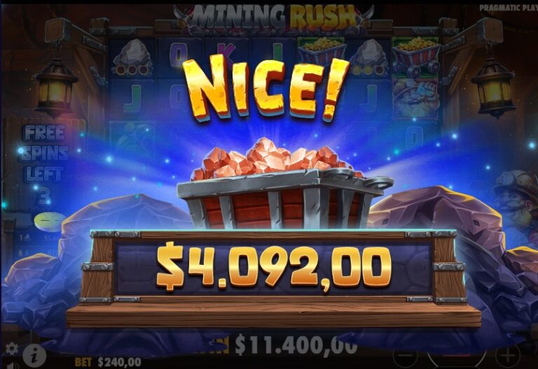 mining rush big win