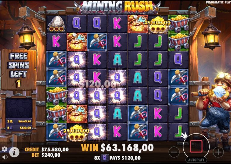 mining rush gokkast