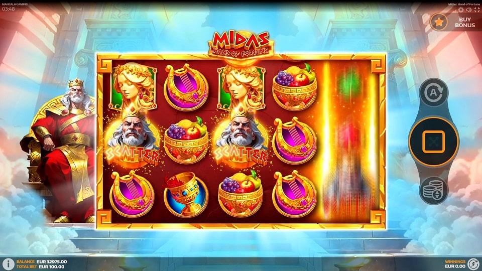midas hand of fortune demo