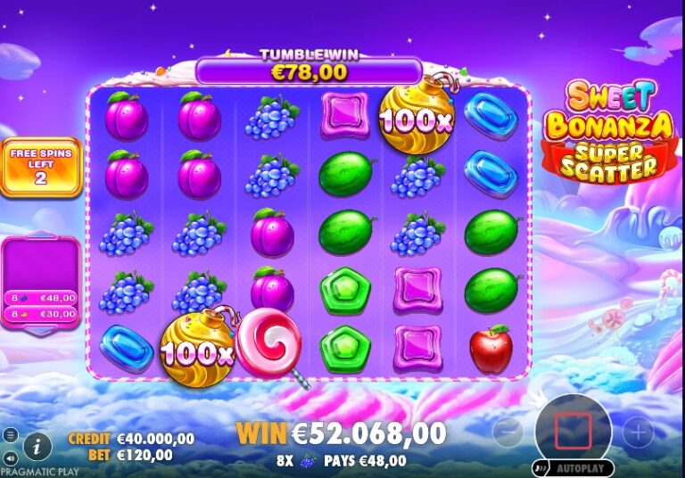 Sweet Bonanza Super Scatter demo 3