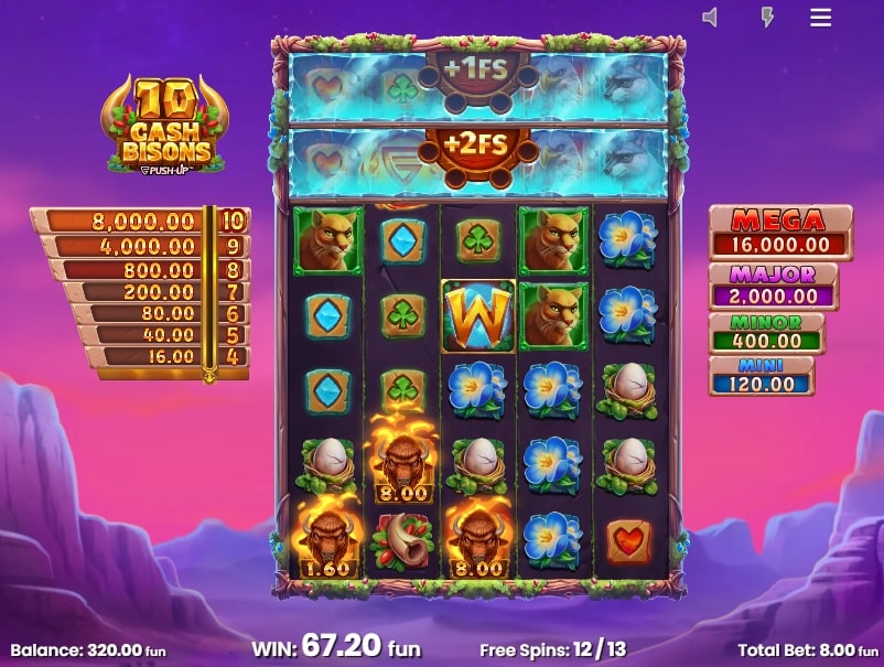 10 cash bisons demo
