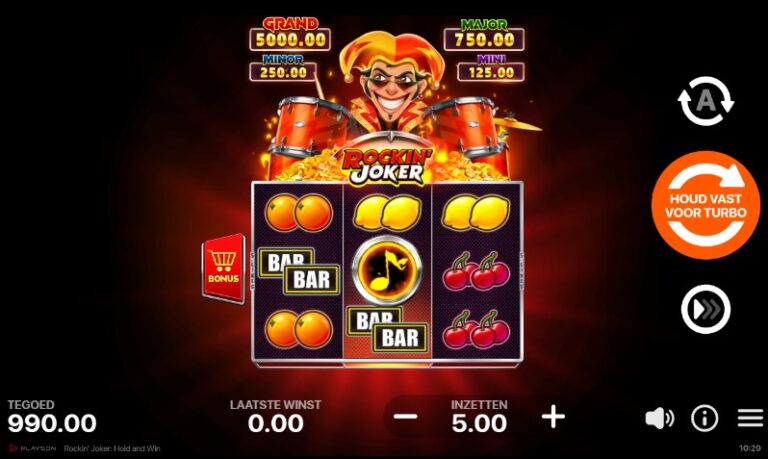 Rockin’ Joker Hold and Win demo 1