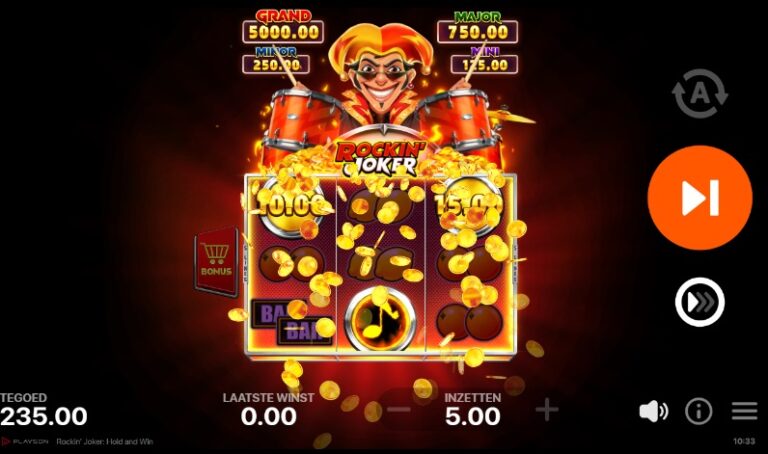 Rockin’ Joker Hold and Win demo 2