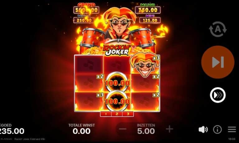 Rockin’ Joker Hold and Win demo 3